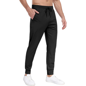 Pantalon de randonnée anti-rides pour homme Pantalon de camping en toile teint uni respirant et imperméable - Product Image 1