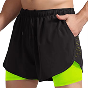 OEM Contrasting Color Custom Short Shorts Men Training Quick Dry Fitness Running Double <b>Layer</b> Sports Men Shorts Custom Logo - Product Image 5