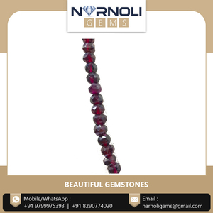 Perles de grenat naturel facettées en gros, provenant d'Inde, qualité supérieure, perles de pierres précieuses en vrac pour la fabrication de bijoux, approvisionnement en gros - Product Image 6