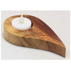 Portavelas de madera hecho a mano en forma de corazón, superventas para decoración de mesa de fiesta de Navidad para decoración del hogar - Product Image 2