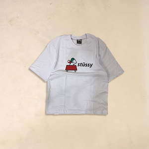 Camiseta de Hombre de Algodón Blanco de Manga Corta Oversize con Estampado Serigrafiado, 240gsm/300gsm, Patrón Sólido - Product Image 1