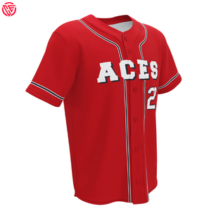 Maillot de baseball personnalisé de haute qualité, nouveau, prix raisonnable, impression numérique, respirant, 100% polyester, unisexe, créez votre propre design - Product Image 2
