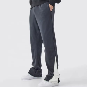 <b>Wholesale</b> Light-Weight 100% Cotton <b>Flared</b> <b>Sweatpants</b> Stretchable Mid-Waist Casual Style - Product Image 1