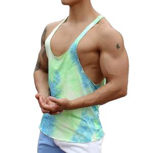2024 camisetas sin mangas para hombre, cuello redondo, sin mangas, ropa informal de verano, chalecos transpirables con tinte de corbata, estampado para vacaciones Sexy, ropa de calle - Product Image 1