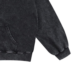 Sweat à capuche zippé pour homme, coupe classique, 100% coton, écologique et respirant, avec logo personnalisé brodé, effet délavé, idéal pour l'hiver - Product Image 6