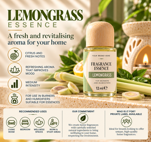 Esencia de Fragancia de Hierba Limón OEM 12ml |   Aroma Cítrico Fresco para el Hogar |   Fabricante de Marca Privada España - Product Image 3