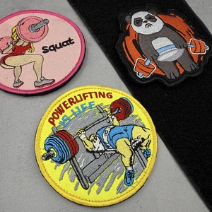 Fitness Embroidered Cloth <b>Patch</b> Accessory Sew-On for Velcro Outdoor Backpack <b>Morale</b> Badge Iron-On for Hat Use Weightlifting - Product Image 3