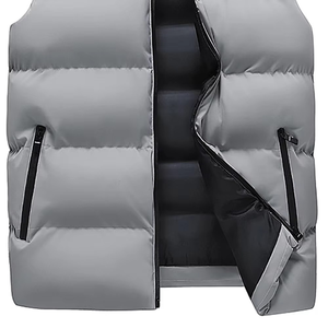 Chaleco Acolchado Transpirable Personalizado para Hombre para Invierno, Precio al por Mayor, Ropa Casual con Chalecos Acolchados de Color Personalizado - Product Image 3