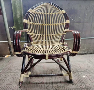 Juego de sillas de comedor de bambú pequeñas de cuerda floja, muebles para uso interior y exterior en Garden Patio Lounge Home Hotel a tarifa mayorista - Product Image 4