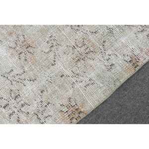 Tapis d'appoint turc 2,9x6 pieds, tapis vintage, tapis persan gris - Product Image 5