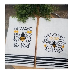 Servilletas de Tela de Algodón Crepé Bordadas con Diseño de Perro, Personalizables, Ecológicas, Venta Directa de Fábrica, Tamaño Personalizado, Toallas de Cocina - Product Image 2