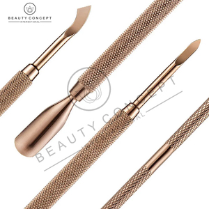 Rose Gold Expert Double-Ended Rose Gold Cuticle Pusher Stainless Steel Nail Cleaner and Gel Polish Remover Scraper Eco-Friendly - Product Image 5