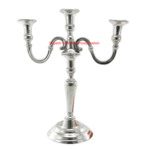 Bougeoir moderne en fer à 3 bras pour Noël et Halloween Décoration de chandelier conique pour mariage, église et vacances - Product Image 6