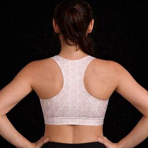 Soutien-gorge de sport côtelé pour femme, extensible, idéal pour la gym, l'entraînement, la course et les activités sportives - Product Image 2