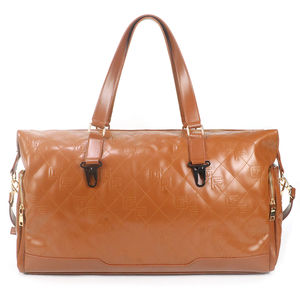 Bolsa de lona de cuero genuino de lujo del fabricante, bolsa de viaje de gimnasio Unisex con correa de cierre de cremallera, conjunto de estilo deportivo de patrón clásico - Product Image 2