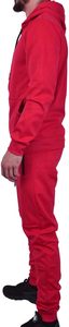 Cómodo chándal unisex de algodón polar ropa deportiva con capucha y pantalones de jogging traje de dos piezas chándal de moda con cremallera - Product Image 2