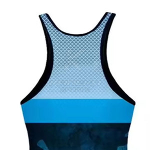 Combinaisons de lutte personnalisées pour hommes adultes en gros, avec design sur mesure, en Spandex/Polyester, séchage rapide et respirantes - Product Image 3