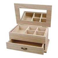 Boîte de rangement empilable pour présentoir de bijoux Plateau à bijoux en bois pour anneau Boucle d'oreille Stockage Inde