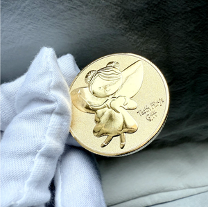 Moneda Conmemorativa de la Hada del Diente Chapada en Oro Personalizada, Moneda Metálica con Escultura 3D a Medida, Recuerdo de Diente <span class=keywords><strong>Perdido</strong></span>, Regalo para Niños - Product Image 5