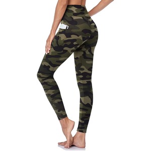 Pantalon de yoga chaud mince de haute qualité pour femmes Leggings d'entraînement de vêtements de sport imprimés personnalisés Leggings extensibles doux taille haute élastique - Product Image 2