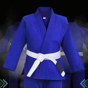 Kids BJJ Gi 300gsm pearl weave pre shrunk cotton brazilian jiu jitsu <b>kimono</b> with <b>belt</b> custom logo martial arts uniform - Product Image 6