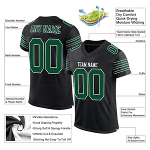 Marchandise personnalisée pour les fans Maillot de football américain Nouvelle arrivée Maillots de football sublimés - Product Image 3