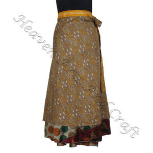 100วิธีในการสวมใส่กระโปรงยาวกระโปรงผ้าไหมส่าหรีกระโปรงยาวชุดชายหาดผ้าโสร่งย้อนยุครอบชุดเดรสห่อมายากลยาว38" - Product Image 4