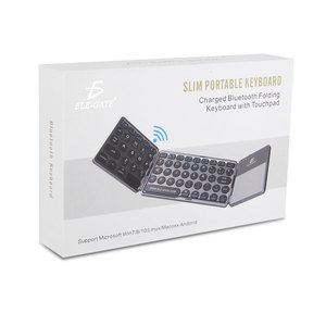 Teclado Inalámbrico Bluetooth Recargable, Diseño Plegable de Membrana con Botones de Goma Resistentes - Product Image 3