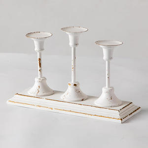 Nuevo soporte de vela de metal de color oro rosa con color y tamaño personalizados para la decoración del hogar y de Navidad - Product Image 6