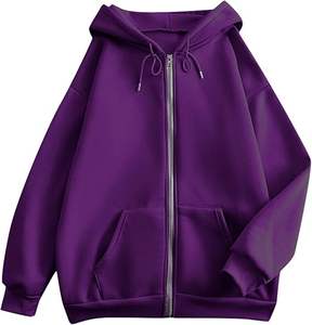 Moda personalizada mujeres cremallera sudaderas con capucha OEM ropa deportiva polar Slim Fit sudaderas con capucha al por mayor 2025 proveedores de ropa de calle de moda - Product Image 3