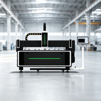 Découpeuse laser à fibre CNC de type ouvert LM-1530AF certifiée CE, puissance optionnelle 1,5-6KW, pour la découpe d'acier inoxydable et d'aluminium