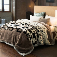 Hochwertige Plüsch decke Korean Raschel Fleece Decke für den Winter