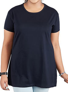 Camiseta de Algodón de Primera Calidad para Mujer, Ecológica, Informal, con Botones de Remache de Diamante Estampados, 180 g, Producción a Granel Conveniente - Product Image 2