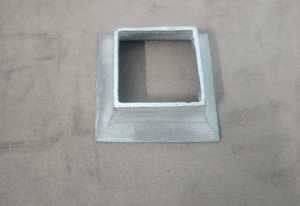 ฝาครอบฐานราวราวสำหรับราวติดตั้งฐานอะลูมิเนียมสี่เหลี่ยมสีดำเคลือบผง - Product Image 6