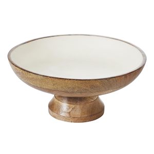 Tazón de fruta de madera Millwood Pines para encimera de cocina, fruteros para decoración de granja o fruta de madera folkulture - Product Image 1