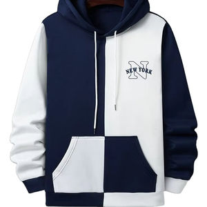 100% algodón 450gsm polar de gran tamaño para hombre con cremallera Sudadera con capucha Streetwear Casual personalizado con impresión Digital para invierno - Product Image 1