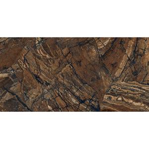 Orientbell vitrificado (GVT) 600X1200 DR Super Gloss piedra caliza marrón acabado brillante azulejos grandes azulejos de porcelana para suelo de pared grande - Product Image 5