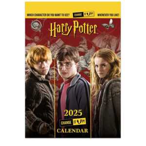 Calendario de Pared de Papel con Diseño de Harry Potter 2025, Calendario Impreso para Exhibición en Mesa de Oficina con Reloj para Promoción de Tiempo - Product Image 3