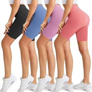 Short legging femme 2 en 1 short de course avec doublure intérieure tissu à séchage rapide taille haute élastique vêtements d'entraînement de gymnastique - Product Image 4