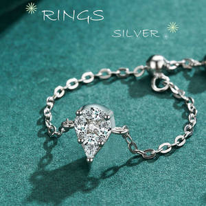 Anillo de cadena de moda de nuevo diseño de alta calidad, anillos chapados en plata de ley 925 clásicos, joyería de alta calidad para fiesta diaria - Product Image 4