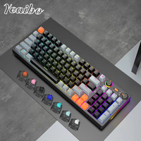 Yeaibo 98 avec étui de protection barebones bon keycap ducky win prix vgn inalambrico mignon wooting he clavier mécanique pas cher