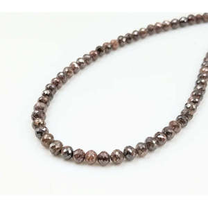 ลูกปัดเพชรแดงเหลี่ยมเจียระไนขนาด 3-4.5 มม. สำหรับทำเครื่องประดับ - Product Image 2