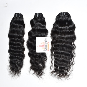 Extensiones de cabello humano sin procesar negro ondulado Natural para mujer, máquina de trama doble alineada con cutícula cruda 100% vietnamita - Product Image 4