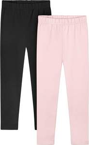 Pure Comfort Washed <b>Knitted</b> <b>Leggings</b> Breath Flow Soft Texture Stretch Support High Rise Fit Daily Movement Toddler Girls Durable - Product Image 2