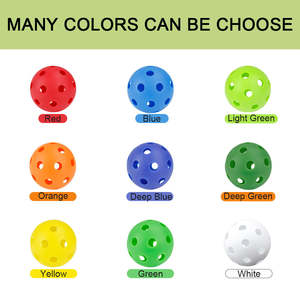 Balles d'entraînement de 72mm pour l'extérieur ou l'intérieur, 26 trous, plastique souple, élasticité suffisante - Product Image 4