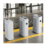 ACS AUTO Electronic Flap Barrier Torniquetes Control de acceso para edificio de oficinas Gimnasio RFID Reconocimiento facial para seguridad