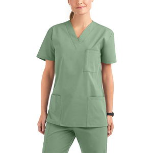 Traje de fregado activo para mujer, tela elástica ajustada, uniforme médico de secado rápido transpirable, ideal para enfermera - Product Image 3