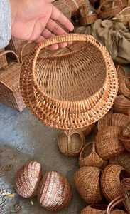 Wholesale Woven Plastic Rattan <b>Hanging</b> <b>Basket</b> for Sundries Fruit <b>Storage</b> First Aid Box Food Refrigerator Use Bulk Packed - Product Image 3