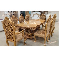 Meubles de salle à manger haut de gamme, table, chaises, unité de rangement, fabrication sur mesure, vente en gros, table à manger moderne en teck durable