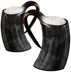 Best Quality Buffalos Horn Bear <b>Mug</b> Viking Style Horn Beer Tankard Table Decoration Customized Buffalo Horn Product Beer <b>Glass</b> - Product Image 2